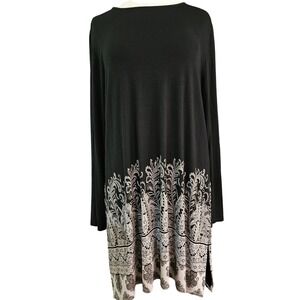 J Jill Wearever Collection Long Sleeve Tunic Dress Women's Size‎ L Tall